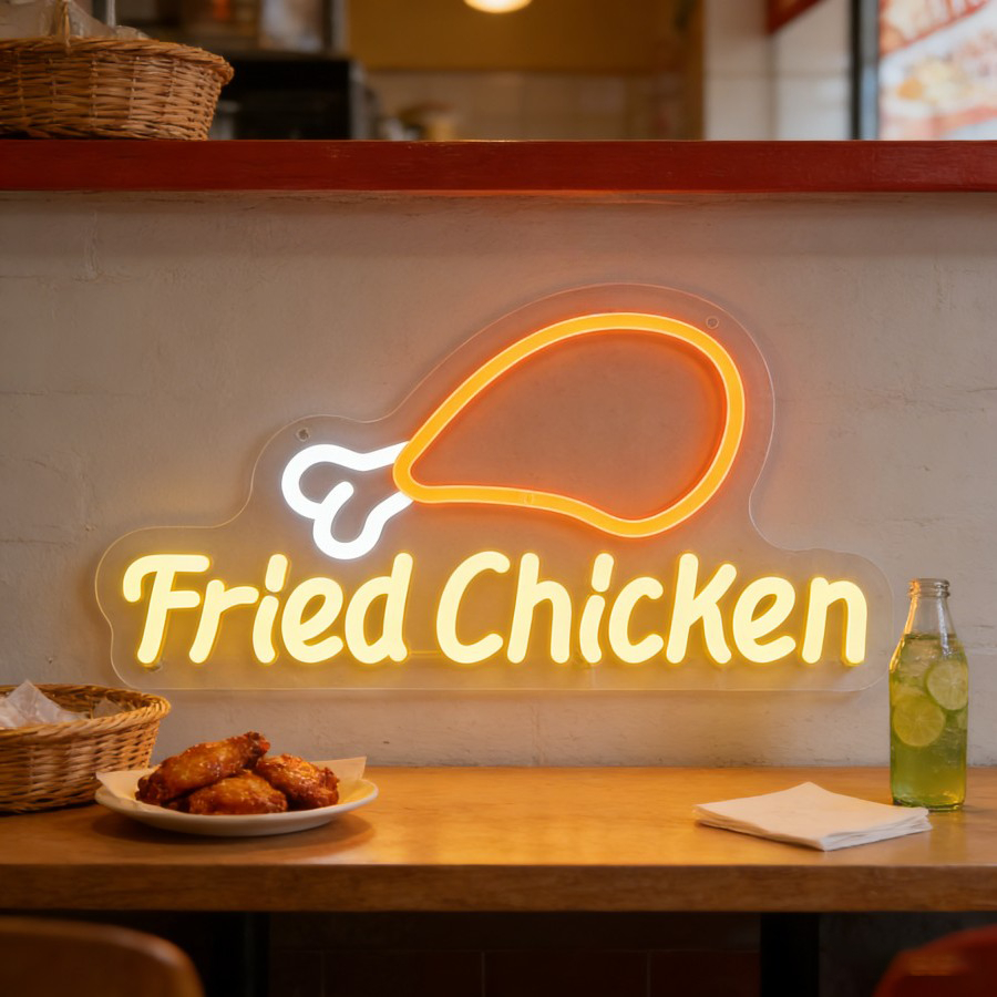 Commercial Kitchen Light - Letreiro de Neon LED de Frango