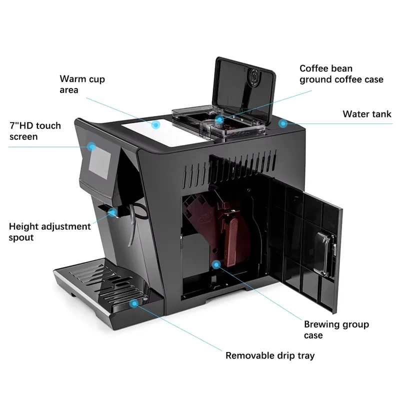 Commercial Espresso Machine - Máquina de Café Expresso Comercial Automática
