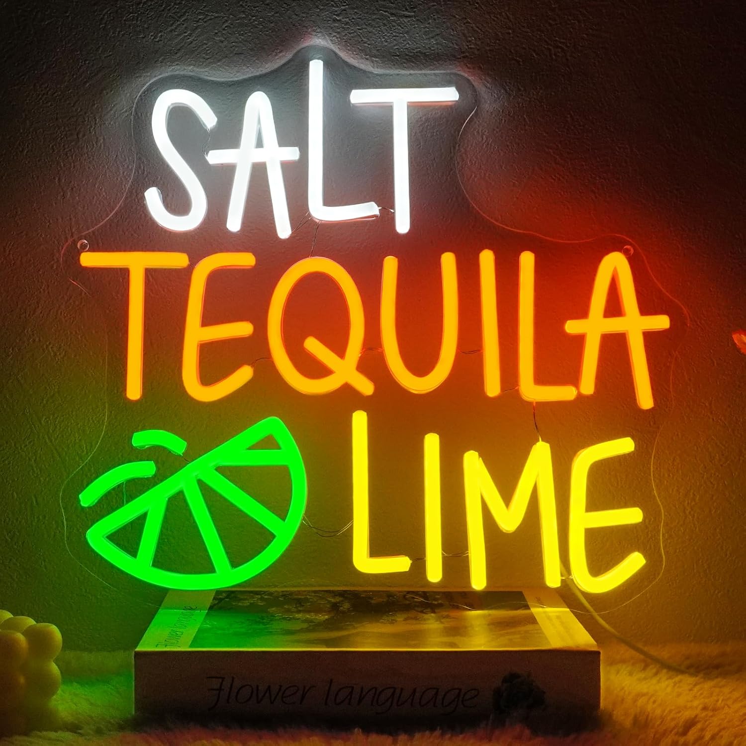 Commercial Kitchen Light - Sal tequila limão sinal de néon