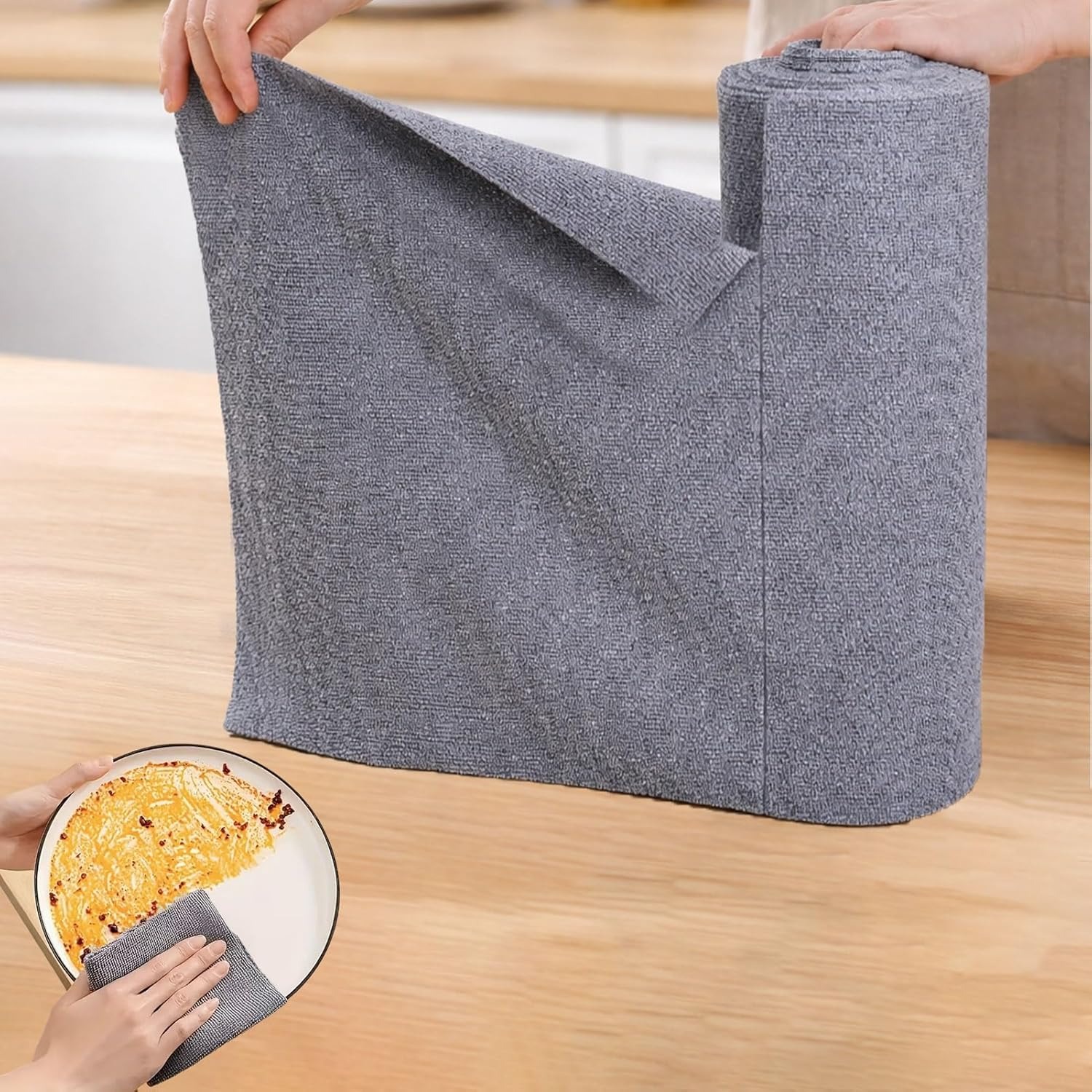 Commercial Kitchen Towels - Panos de Microfibra 25x25cm, Pacote com