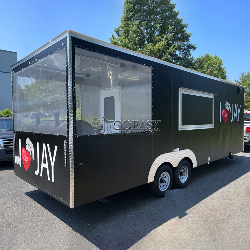 Commercial Kitchen Vendor - Trailer de Cozinha Móvel com Eletrodomésticos