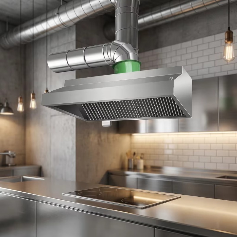 Commercial Exhaust Hood - Exaustor Comercial Personalizável de Parede em