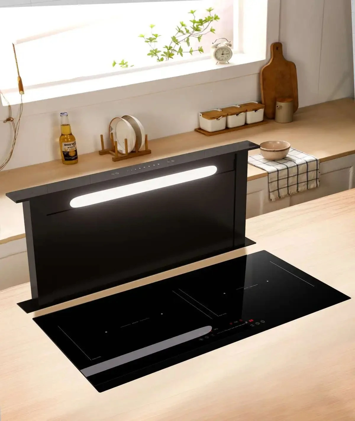 Commercial Kitchen Hood Installation - Coifa de Parede Retrátil Ultrafina de