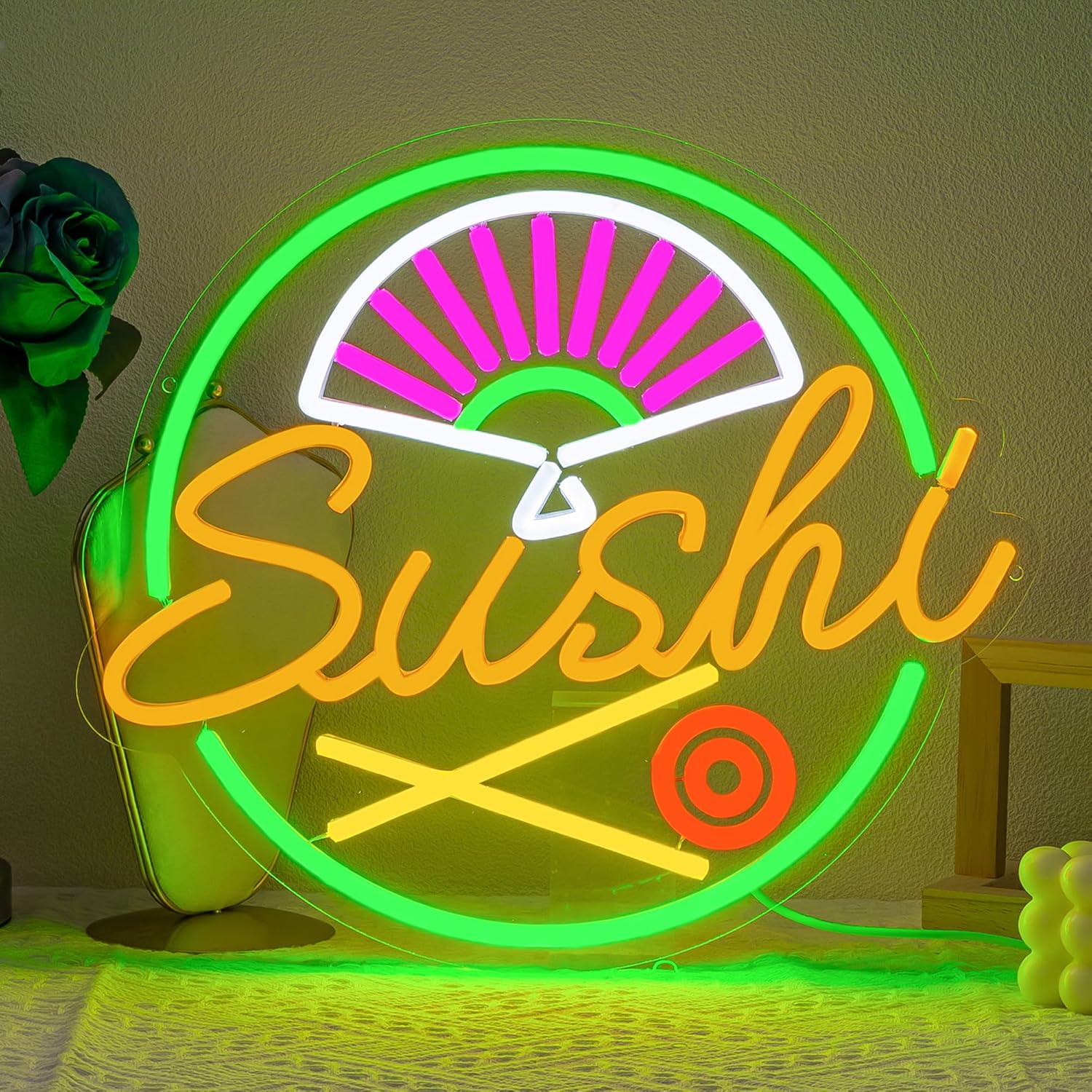 Commercial Kitchen Japanese - Sinal de néon de sushi para