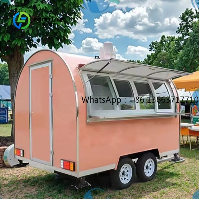 Commercial Kitchen Windows - Trailer de Comida Redondo Personalizado de