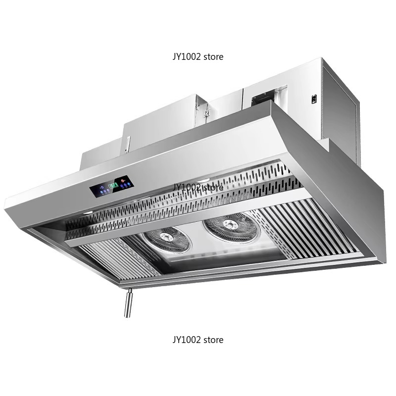 Commercial Kitchen Hood Installation - Exaustor Comercial Compacto de Aço Inoxidável