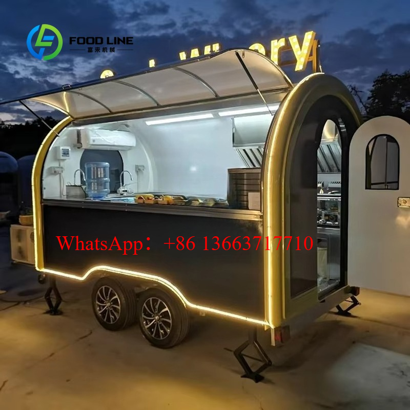 Commercial Kitchen Windows - Trailer de Comida Redondo Personalizado de