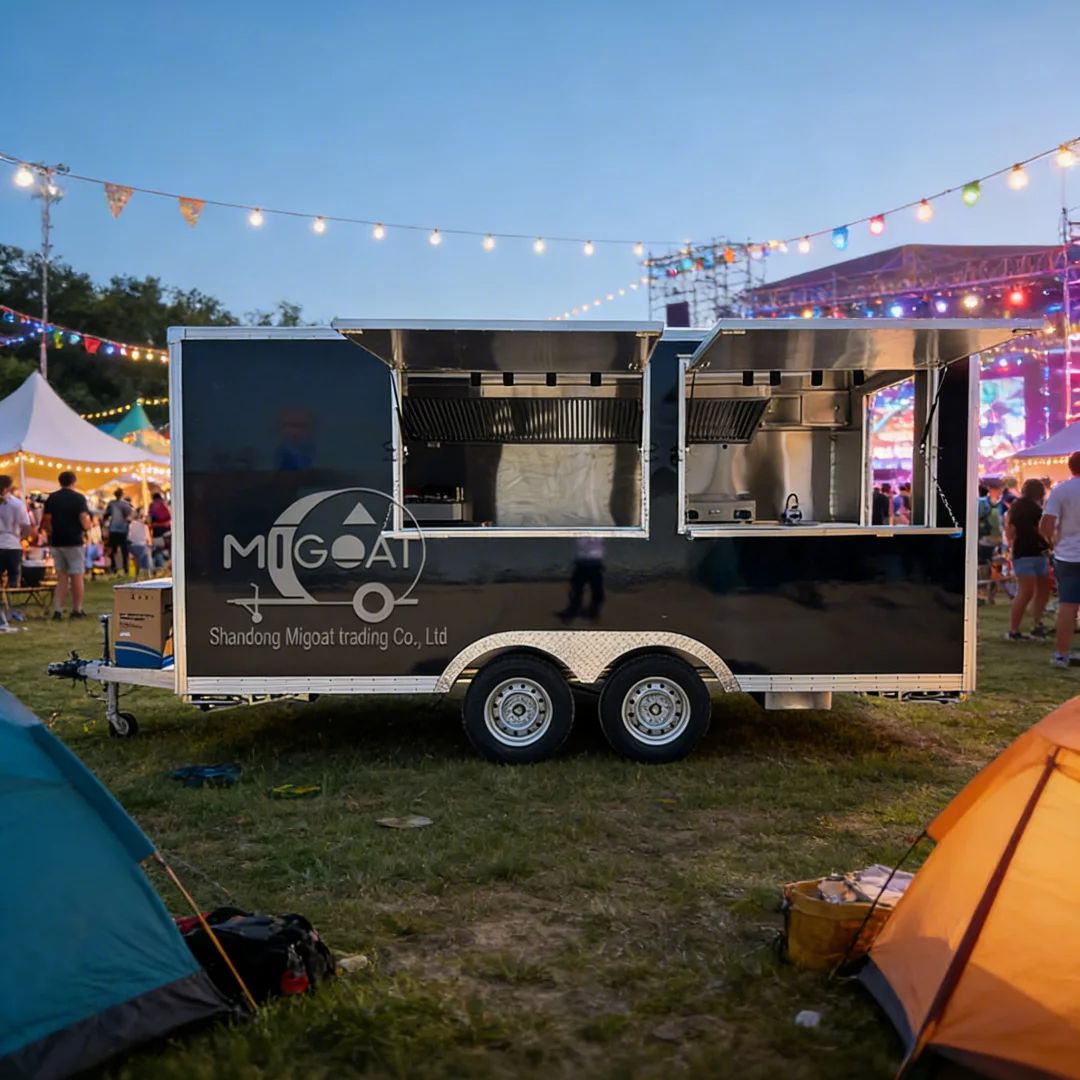 Commercial Kitchen Vendor - Carrinho de comida móvel ao ar