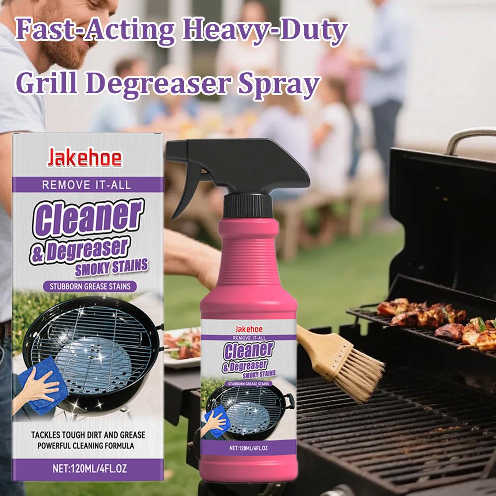 Commercial Kitchen Grease Cleaner - Spray Desengordurante Pesado para Churrasqueiras, Removedor