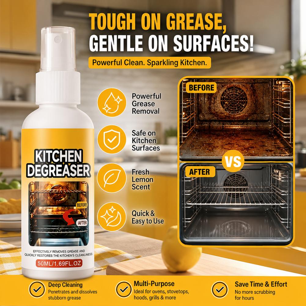 Commercial Kitchen Grease Cleaner - Desengordurante Multiuso Seguro para Cozinha em