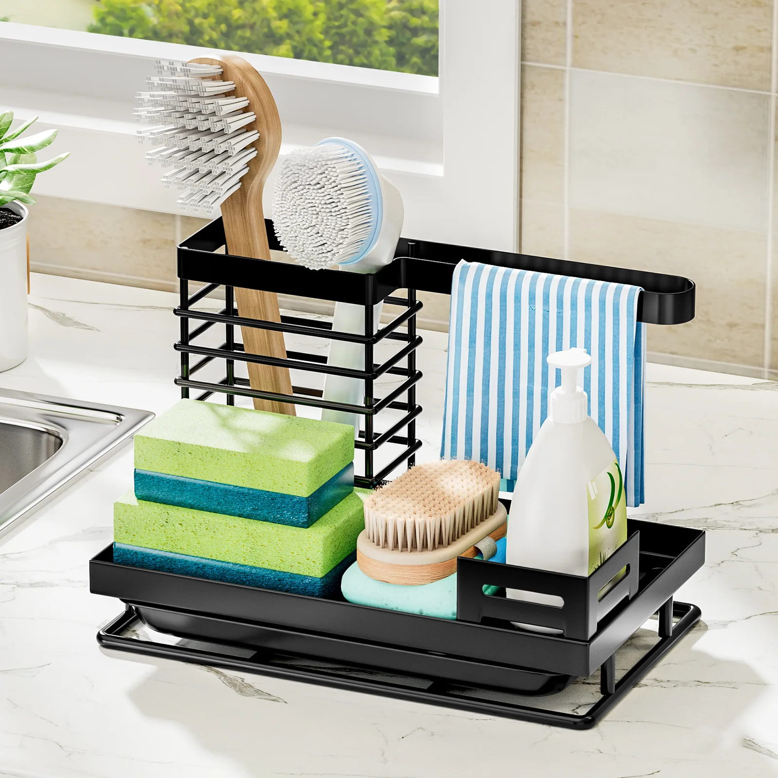 Commercial Kitchen Towels - Suporte de Armazenamento Multifuncional Durável para