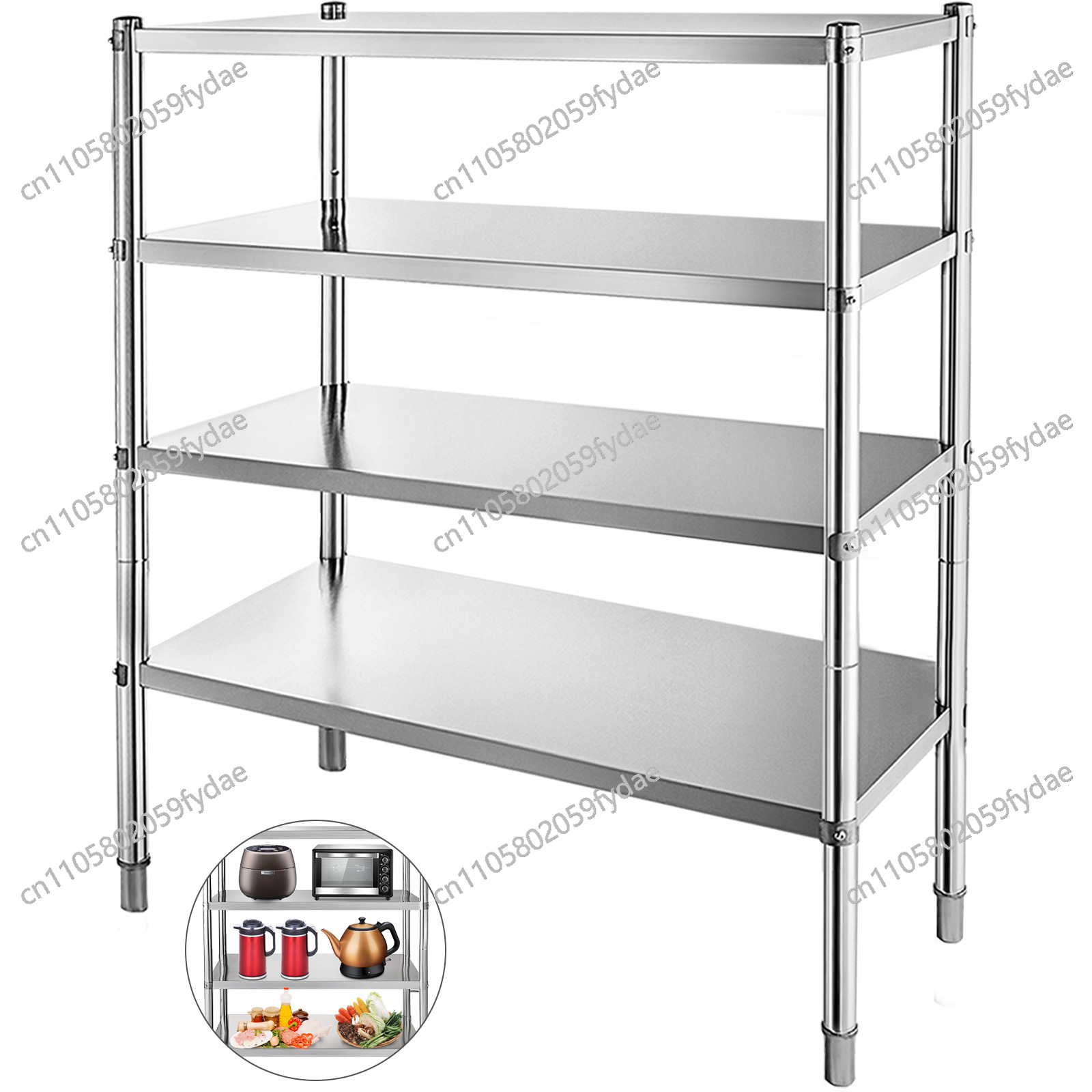 Commercial Kitchen Warehouse - Prateleira de Armazenamento Comercial em Aço