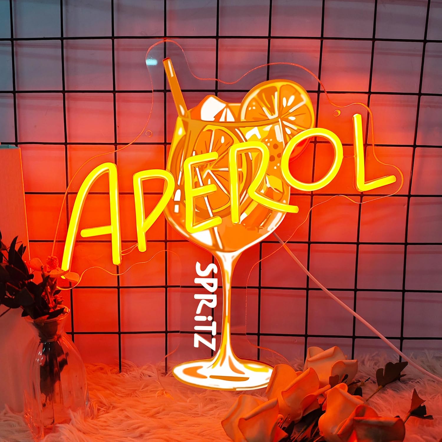 Commercial Kitchen Light - Aperol spritz sinal de néon led