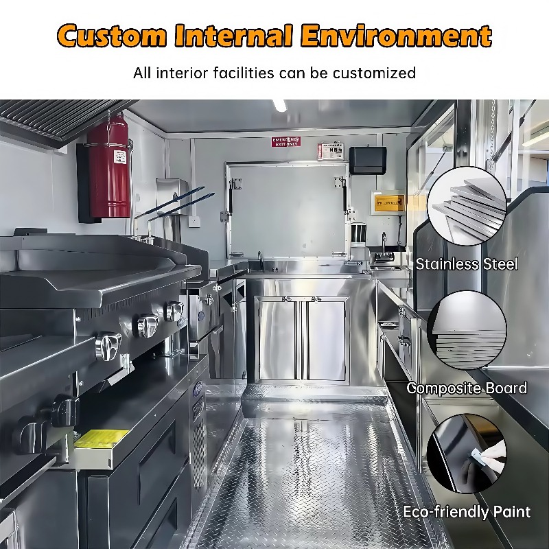 Reboque de comida personalizad - Commercial Kitchen Vendor avaliação e preço