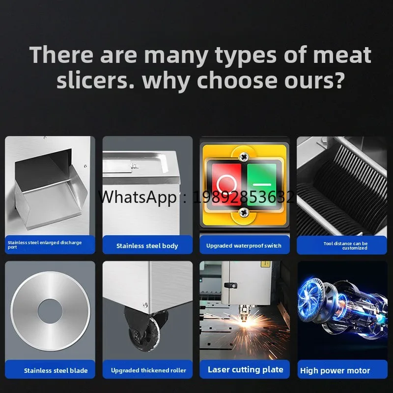 Fatiador de Carne Elétrico Com - Meat Slicer Machine avaliação e preço