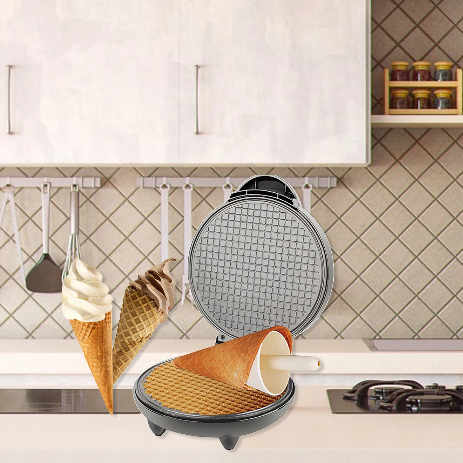Máquina de waffle antiaderente - Donut Making Machine avaliação e preço