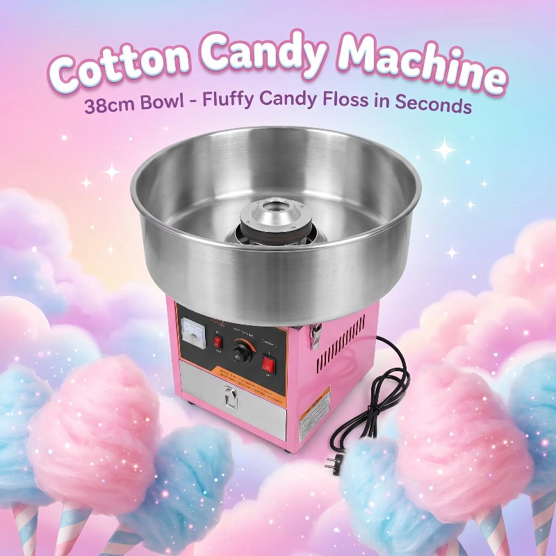 Máquina de Algodão Doce Elétri - Candy Floss Machine Commercial avaliação e preço