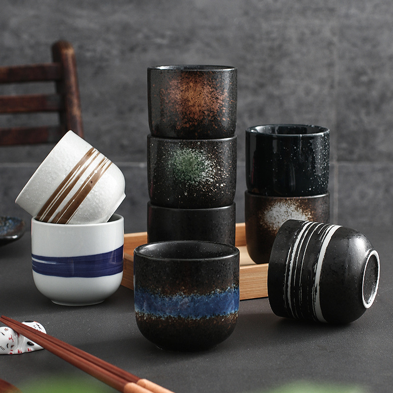 Copos de chá empilháveis retro - Commercial Kitchen Japanese avaliação e preço