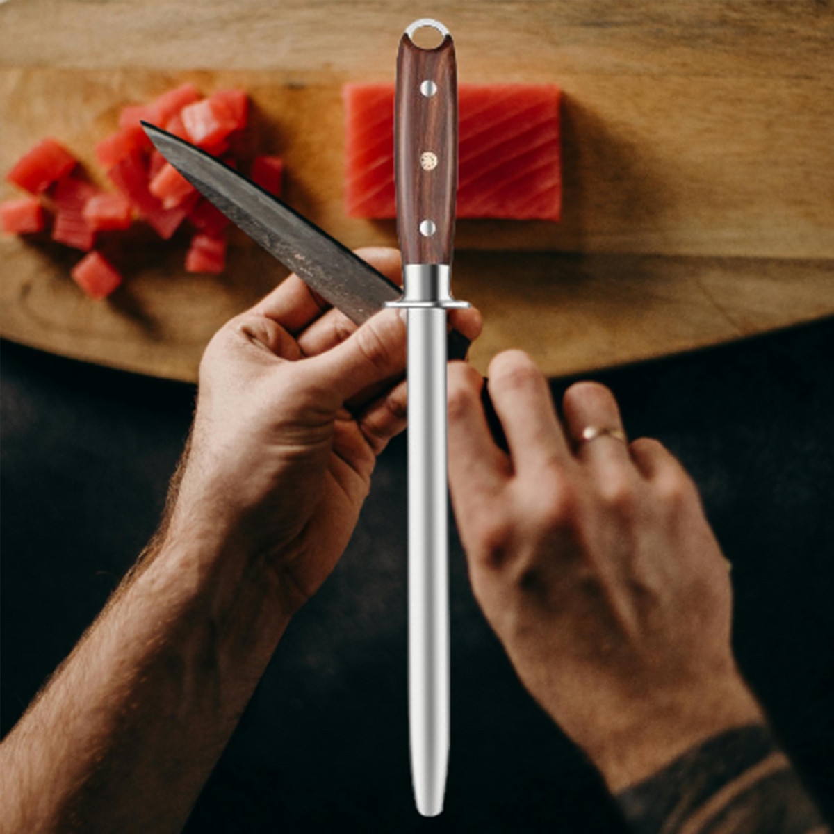 Vara de Afiar de Titânio de 17 - Commercial Kitchen Knife Sharpener avaliação e preço