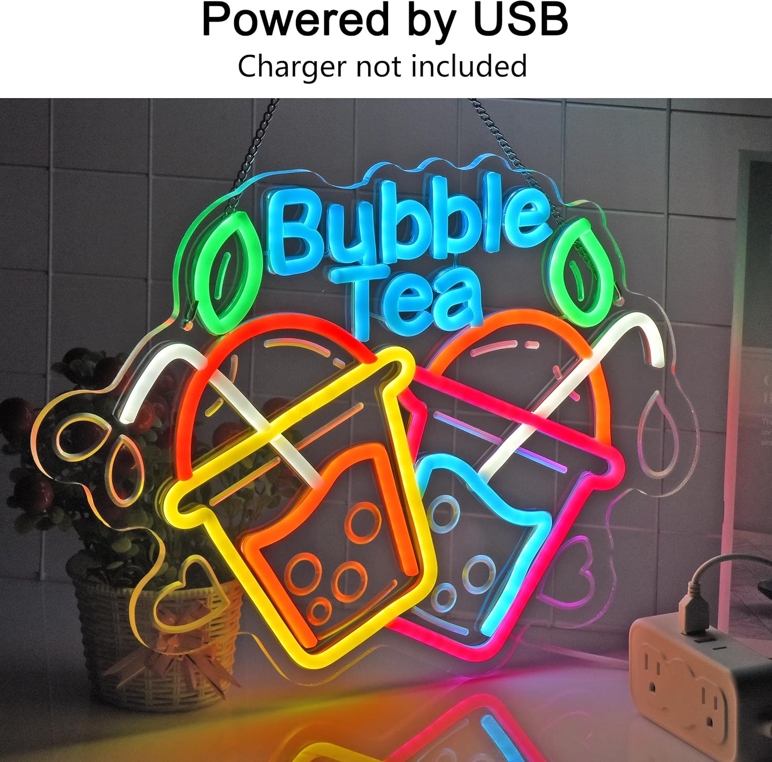Letreiro Neon de Bubble Tea co - Commercial Kitchen Light avaliação e preço