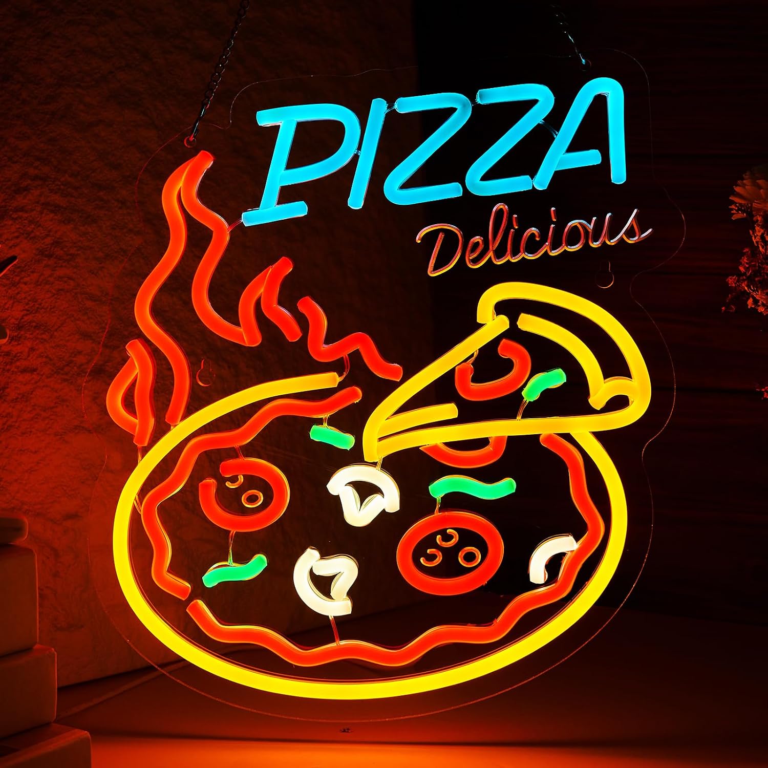 Letreiro de néon LED de pizza  - Commercial Kitchen Light avaliação e preço