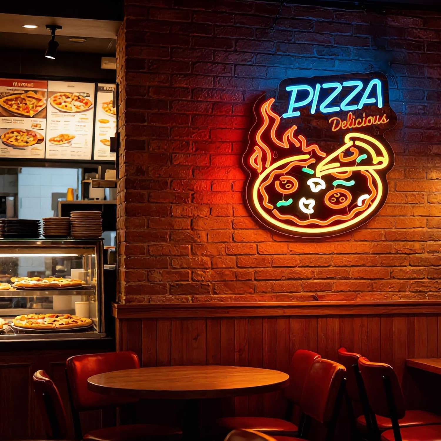 Letreiro de néon LED de pizza  - Commercial Kitchen Light avaliação e preço