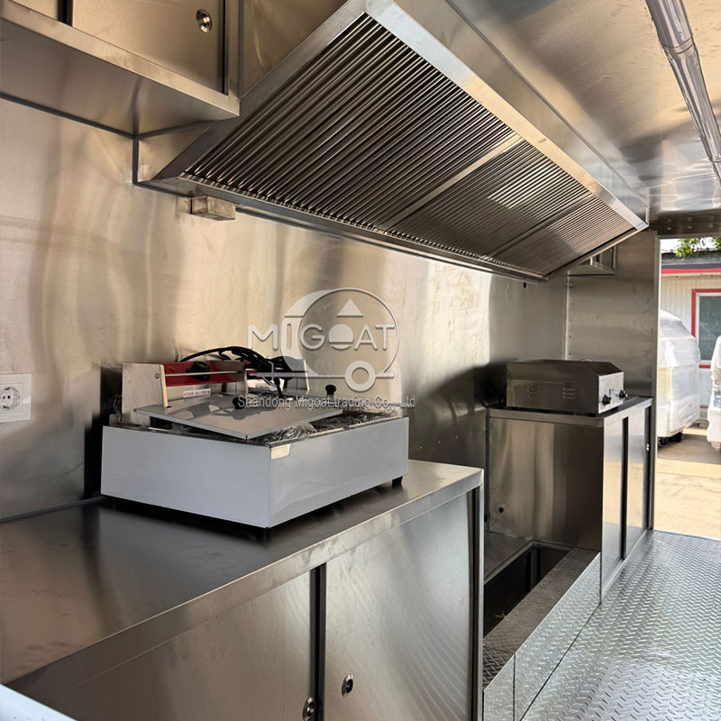 Carrinho de comida móvel ao ar - Commercial Kitchen Vendor avaliação e preço