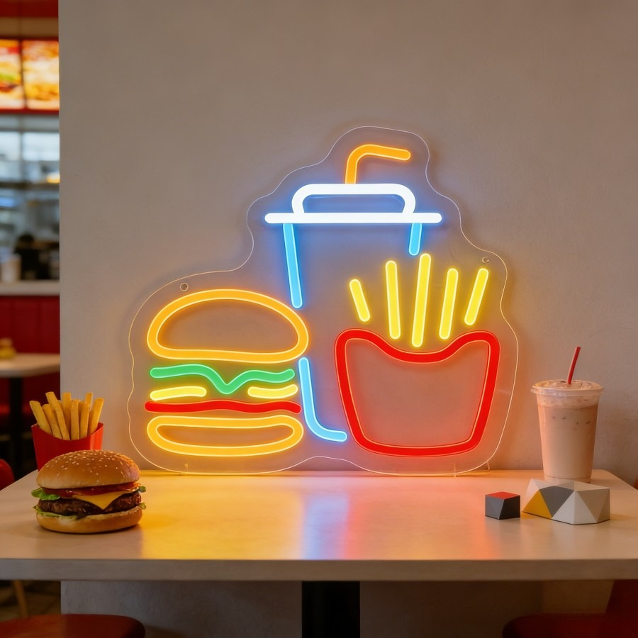 Letreiro de LED Neon para Fast - Commercial Kitchen Light avaliação e preço