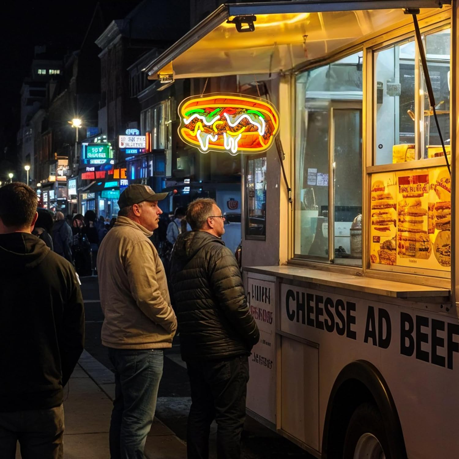 Letreiro Neon Philly Cheeseste - Commercial Kitchen Vendor avaliação e preço
