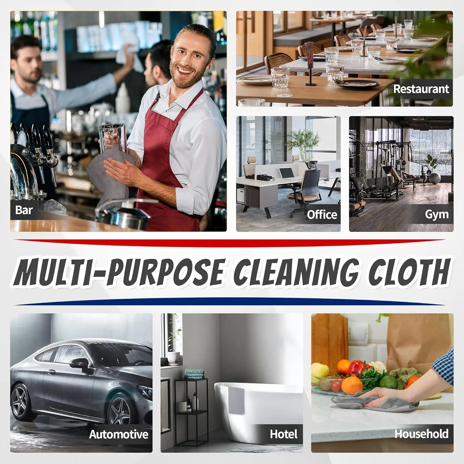 1/50 pçs pano de limpeza de mi - Commercial Kitchen Towels avaliação e preço