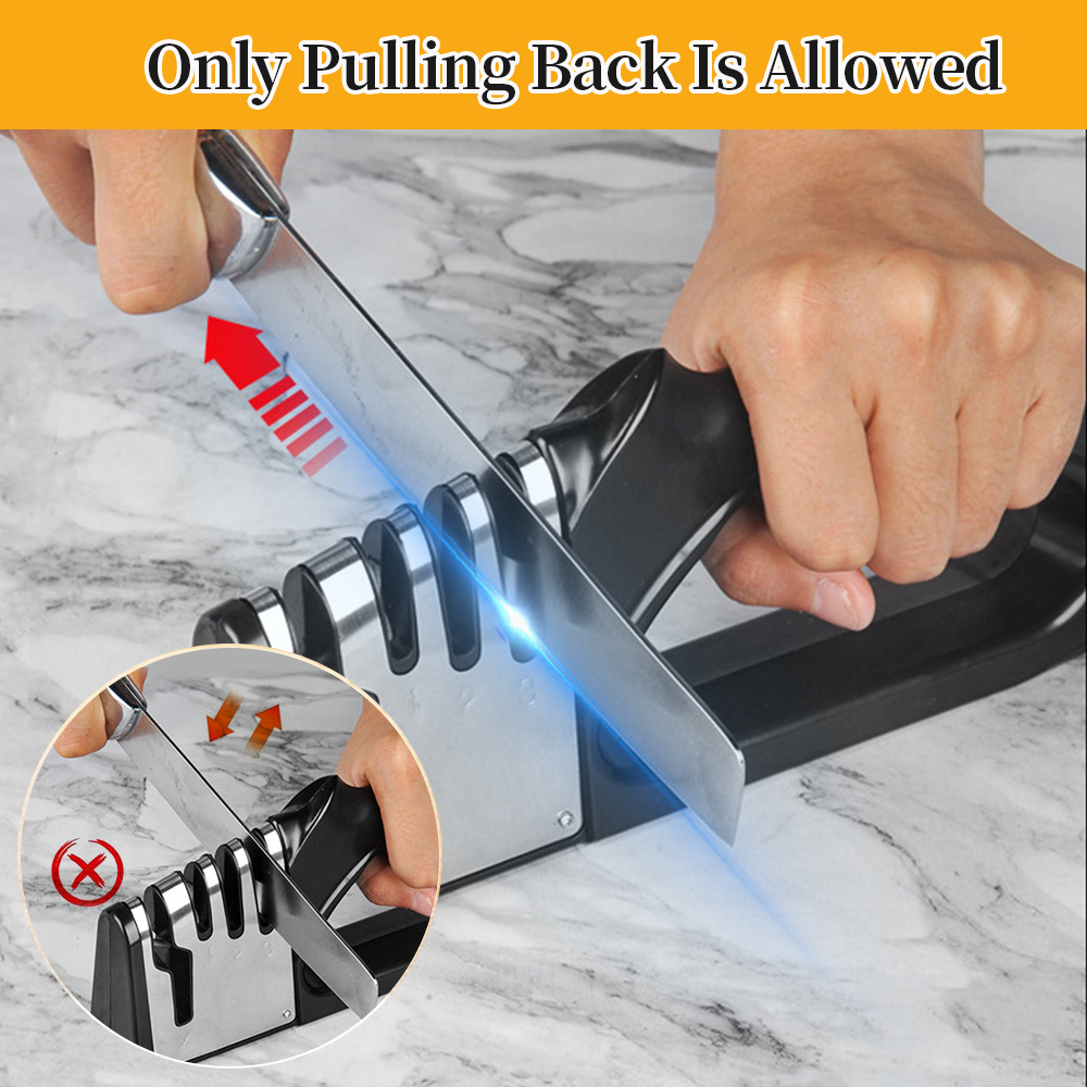 Afiador de facas de cerâmica e - Commercial Kitchen Knife Sharpener avaliação e preço