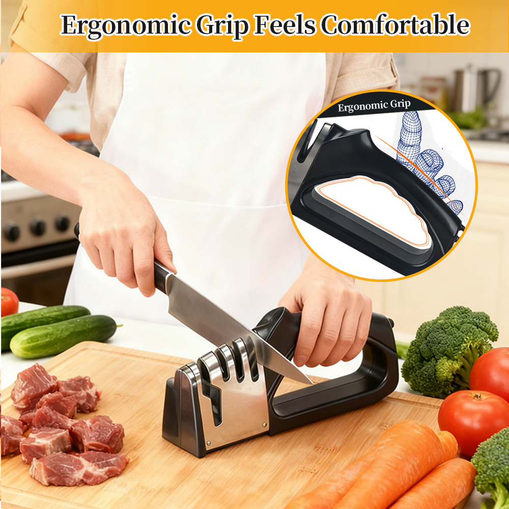 Afiador de facas de cerâmica e - Commercial Kitchen Knife Sharpener avaliação e preço