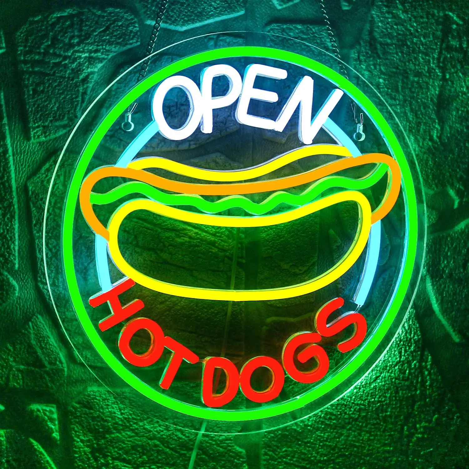 Letreiro de néon LED Hot Dog O - Commercial Kitchen Windows avaliação e preço