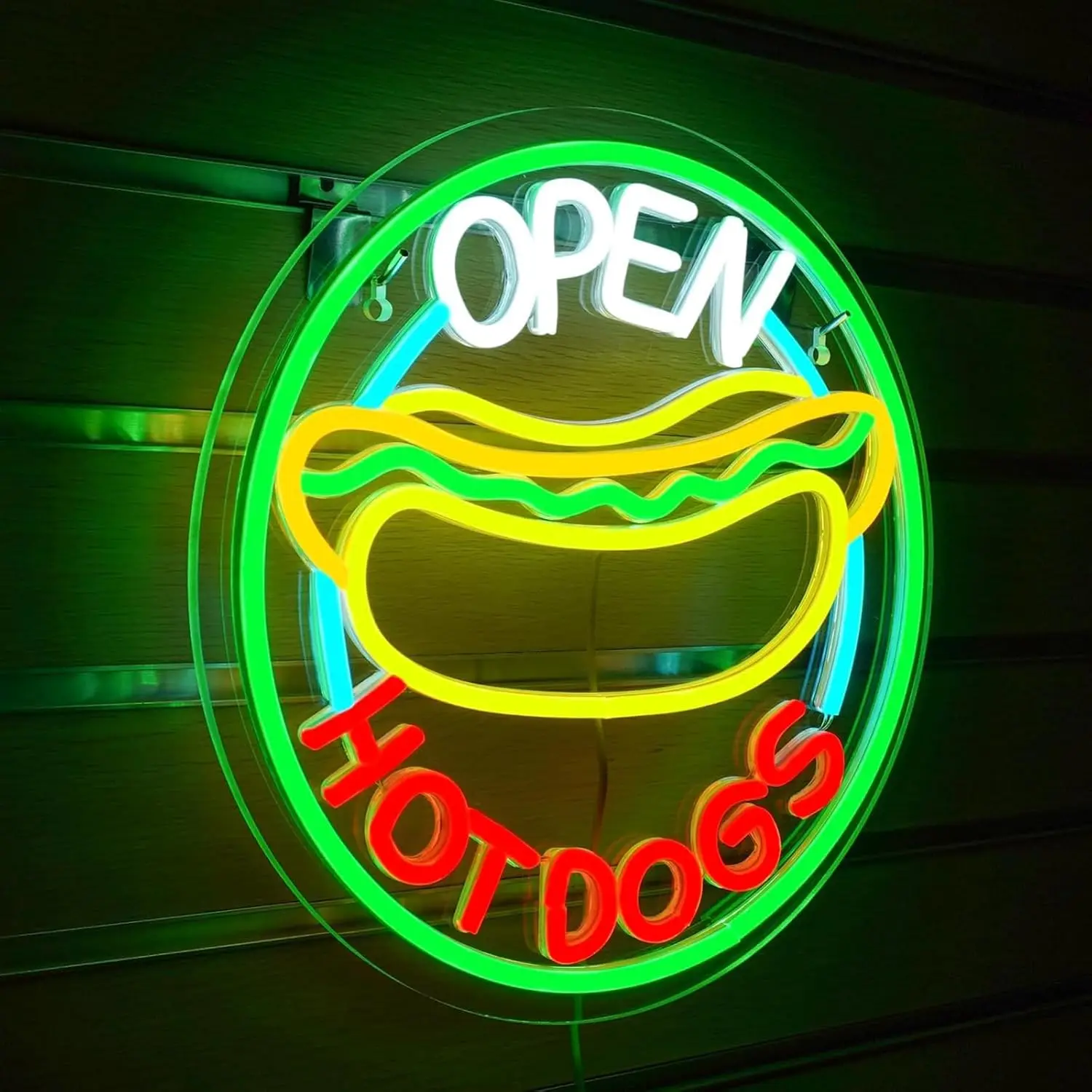 Letreiro de néon LED Hot Dog O - Commercial Kitchen Windows avaliação e preço