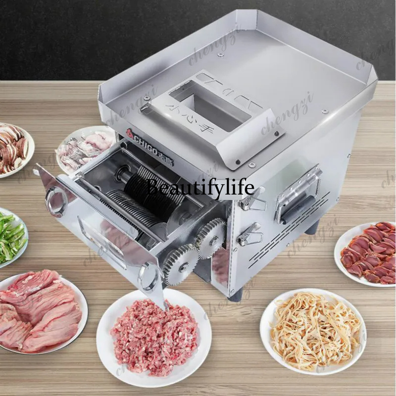 Fatiador de Carne Elétrico Com - Meat Slicer Machine avaliação e preço